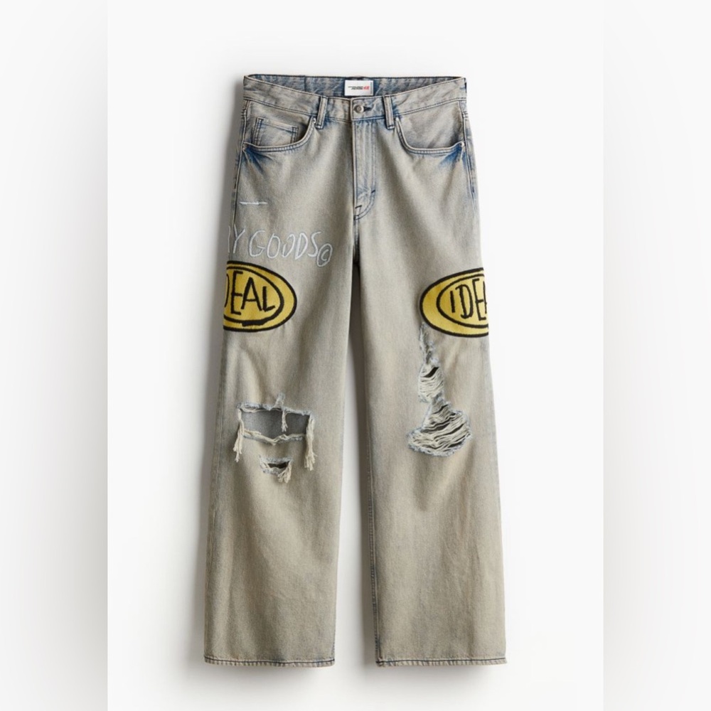 Hm Basquiat bootcut loose jeans